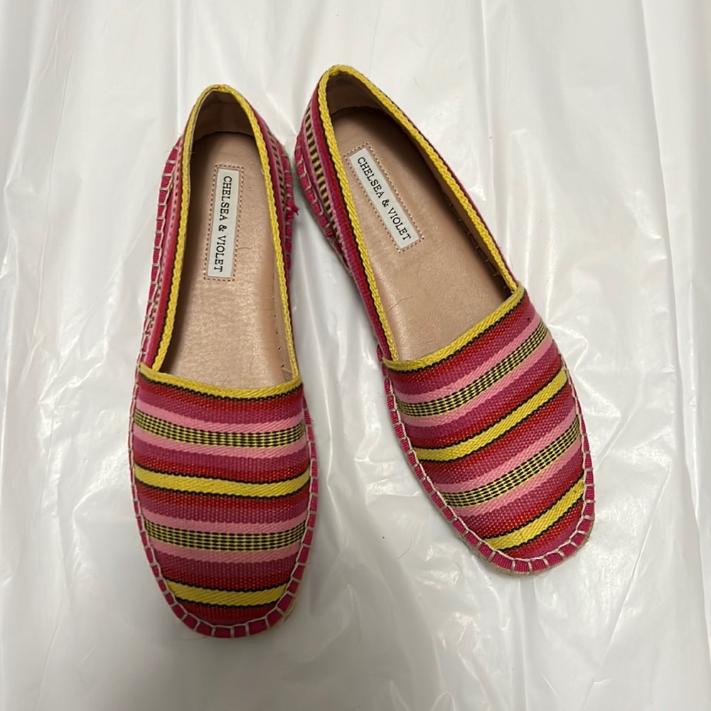 Pink & Yellow Espadrilles